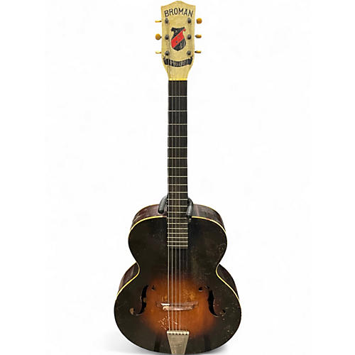 Vintage 1930s Broman PRIDE Antique Amber Acoustic Guitar Antique Amber