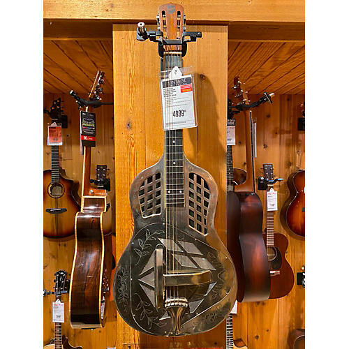 National Vintage 1930s National Tricone Style 2 1/2 Square Neck Natural Resonator Guitar Natural