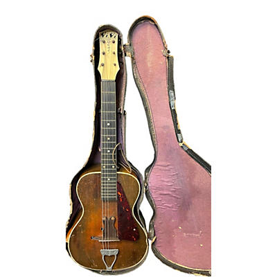 Vintage 1930s Vi Vi Tone Natural Hollow Body Electric Guitar