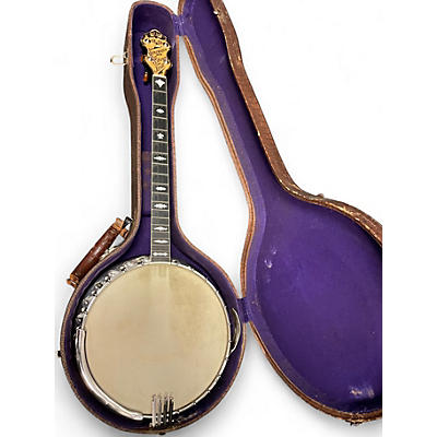 Vintage 1934 B&d Serenader Silver Bell Sunburst Banjo