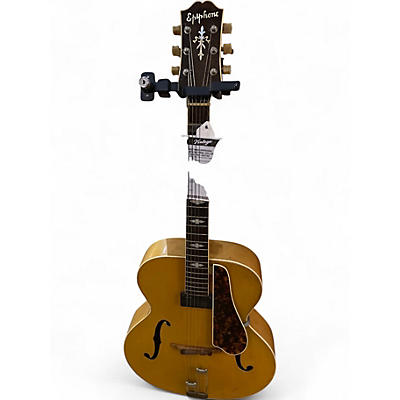 Vintage 1940s Epiphone TRIUMPH Natural Hollow Body Electric Guitar