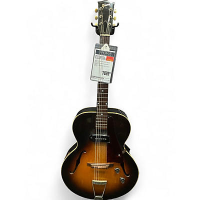 Vintage 1940s Gibson ES-125 2 Tone Sunburst Hollow Body Electric Guitar