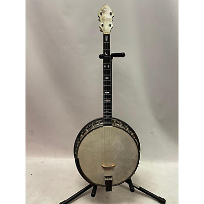 Gretsch Guitars Vintage 1940s Gretsch Guitars Lyric Tenor Banjo Worn Brown Banjo