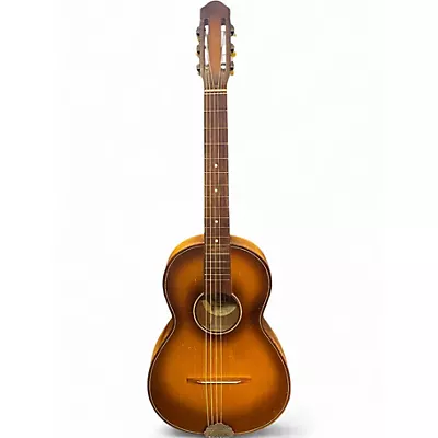 Vintage 1940s Henri Miller MIRECOURT M40 NATURAL BURST Acoustic Guitar