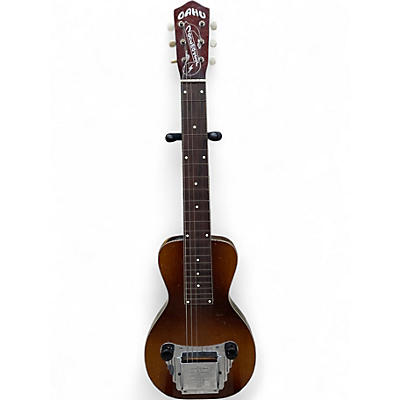 Vintage 1940s Oahu CONEMASTER Brown Lap Steel