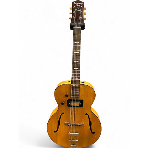Vintage 1940s Recording King  by Regal Natural Acoustic Electric Guitar Natural