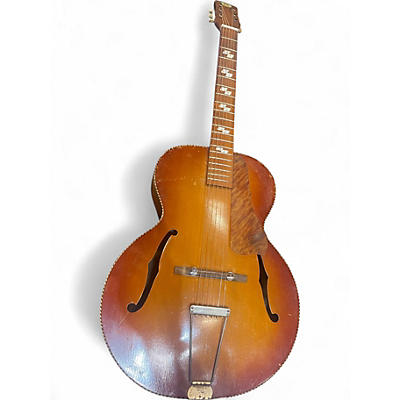 Vintage 1940s Regal 1940S ARCHTOP 2 Tone Sunburst Acoustic Guitar