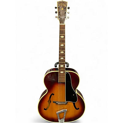 Vintage 1940s Vega C-66 Sunburst Acoustic Guitar