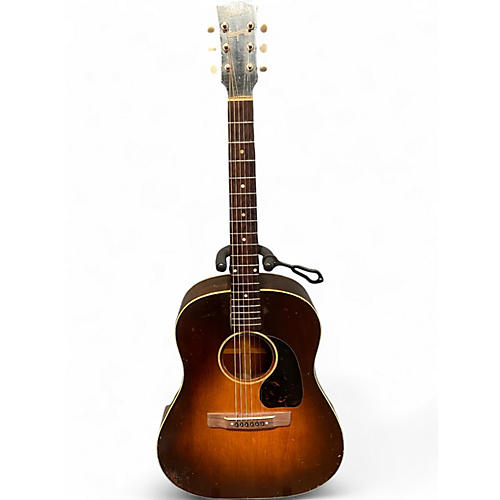 Vintage 1943 Gibson J45 Standard 2 Color Sunburst Acoustic Electric Guitar 2 Color Sunburst