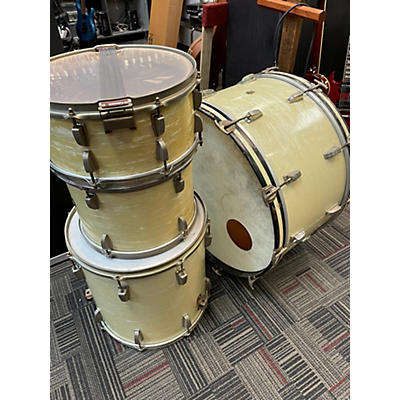 Ludwig Vintage 1947 Ludwig 4 piece Wft Drums White Marine Pearl Drum Kit