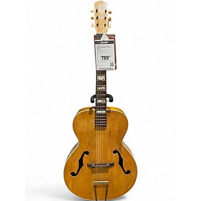 Vintage 1949 Silvertone Archtop Natural Acoustic Guitar