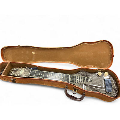 Vintage 1950s Aloha/magntone LAP STEEL GRAY PEARLOID Lap Steel