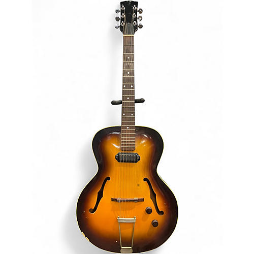 Vintage 1950s Archtop VINTAGE 2 Color Sunburst Acoustic Electric Guitar 2 Color Sunburst