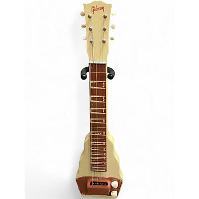 Vintage 1950s Gibson BR-9 WHITE Solid Body Electric Guitar