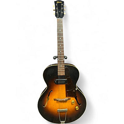 Vintage 1950s Gibson ES-125 2 Color Sunburst Hollow Body Electric Guitar