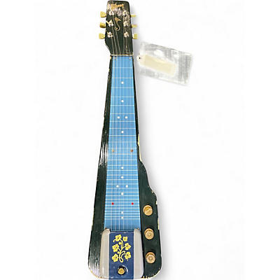 Vintage 1950s Gibson Lap Steel teal blue Solid Body Electric Guitar