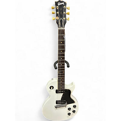 Vintage 1950s Gibson Les Paul Special White Refinish Solid Body Electric Guitar
