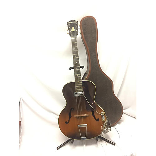 Harmony Vintage 1950s Harmony Commander Archtop Sunburst Acoustic Electric Guitar Sunburst