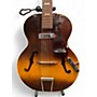 Vintage 1950s Harmony H1214 2 Color Sunburst Hollow Body Electric Guitar 2 Color Sunburst