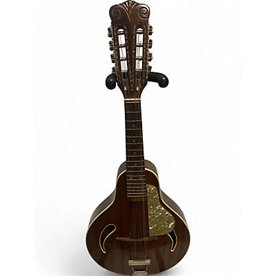 Vintage 1950s Hofner cats eye Brown Mandolin