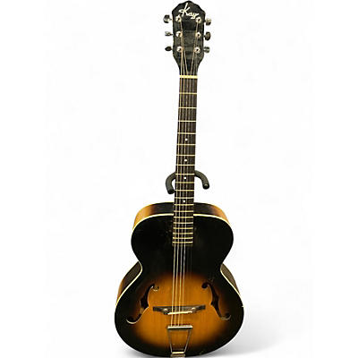 Vintage 1950s Kay 50s Archtop Sunburst Acoustic Guitar