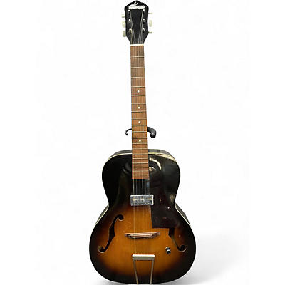 Vintage 1950s Kay '50s K-30 Archtop brown Acoustic Electric Guitar