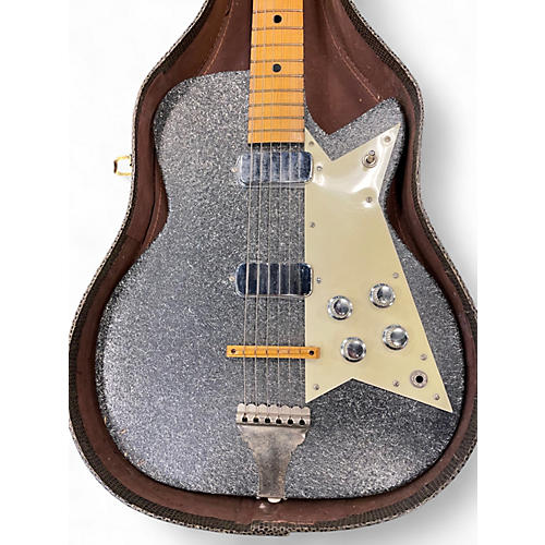 Vintage 1950s Kay SIZZLER Gunmetal Gray Solid Body Electric Guitar Gunmetal Gray