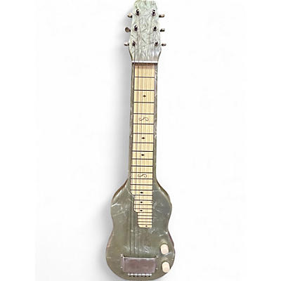 Vintage 1950s Magnatone Varsity Set Mother of Toilet Seat Lap Steel