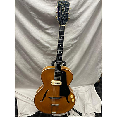 Premier Vintage 1950s Premier Archtop Blonde Hollow Body Electric Guitar