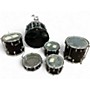Vintage 1950s Rodgers 6 Piece Drum Kit Black Drum Kit Black