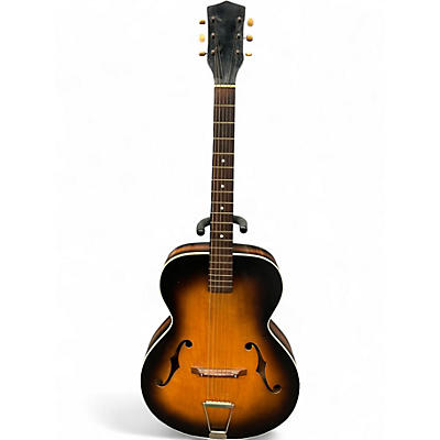 Vintage 1950s Silvertone ARCHTOP Tobacco Burst Acoustic Guitar