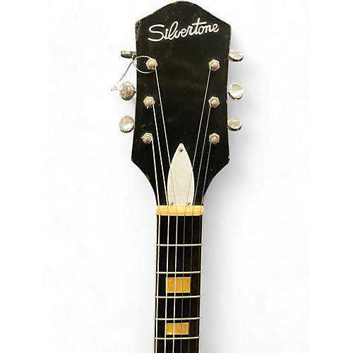 Silvertone Vintage 1950s Silvertone H-64 ESPANADA Black Hollow Body Electric Guitar Black