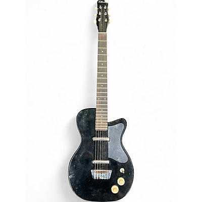 Vintage 1950s Silvertone U-2 Black Solid Body Electric Guitar