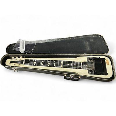 Vintage 1950s Supro Comet Arctic White Lap Steel