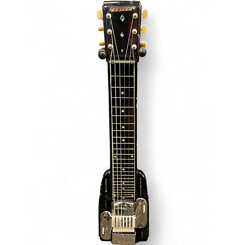 Vintage 1950s Teisco Model L Black Lap Steel Black