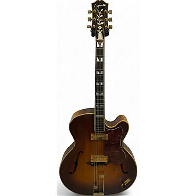 Vintage 1952 Epiphone zephyr Regent Deluxe Sunburst Hollow Body Electric Guitar