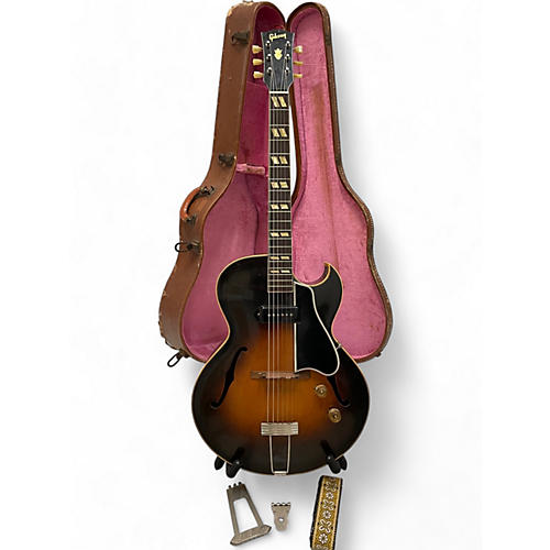 Vintage 1952 Gibson ES175 Sunburst Hollow Body Electric Guitar Sunburst
