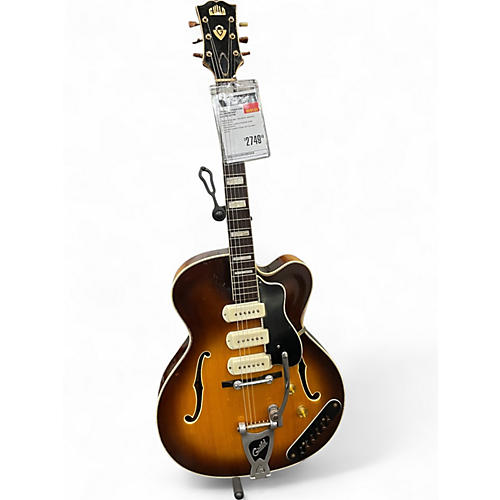 Vintage 1954 Guild X350 sunburst Hollow Body Electric Guitar sunburst