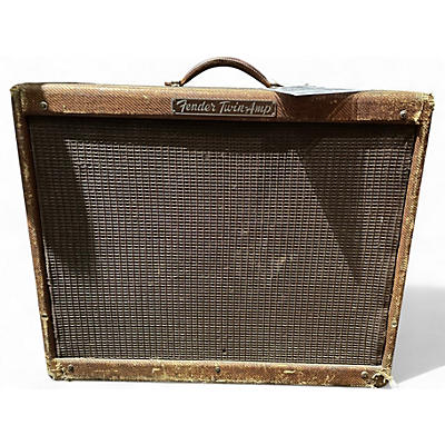 Vintage 1955 Fender Low Power Twin Tube Guitar Combo Amp