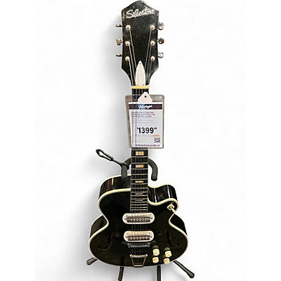 Vintage 1955 Silvertone Espanada  Black Hollow Body Electric Guitar
