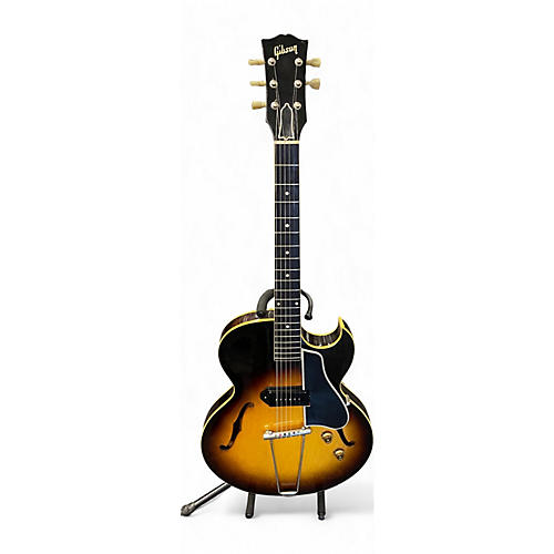 Gibson Vintage 1956 Gibson ES-225 Sunburst Hollow Body Electric Guitar Sunburst