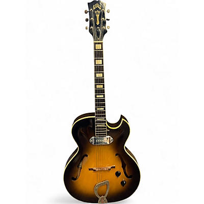Vintage 1956 Guild CE-100 Sunburst Acoustic Electric Guitar