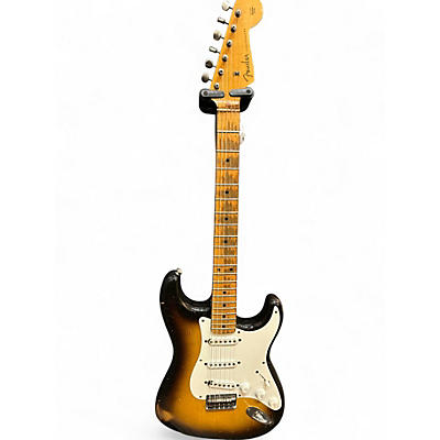 Vintage 1957 Fender Hardtail Stratocaster Sunburst Solid Body Electric Guitar