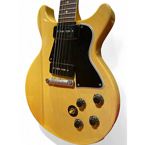 Vintage 1957 Gibson Les Paul Special Double Cut TV Yellow Solid Body Electric Guitar TV Yellow