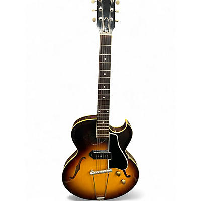 Vintage 1957 Gibson es225t Vintage Sunburst Hollow Body Electric Guitar