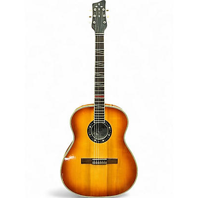 Vintage 1957 Hopf Jumbo Classical Cherry Sunburst Classical Acoustic Guitar