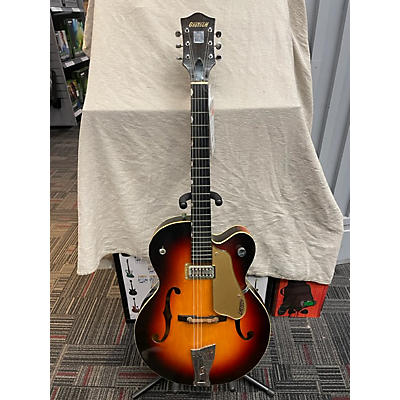 Gretsch Guitars Vintage 1958 Gretsch Guitars 6124 Anniversary Sunburst Hollow Body Electric Guitar