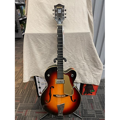 Gretsch Guitars Vintage 1958 Gretsch Guitars 6124 Anniversary Sunburst Hollow Body Electric Guitar Sunburst