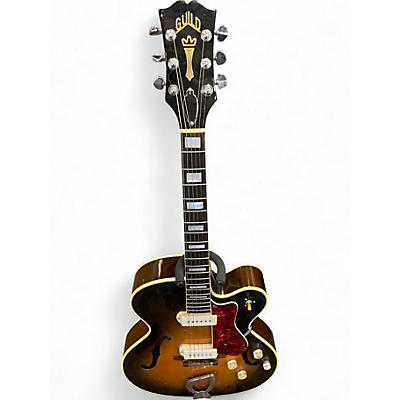 Vintage 1959 Guild X-175 3 Tone Sunburst Hollow Body Electric Guitar