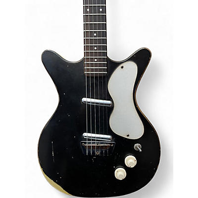 Vintage 1960 Danelectro DC2 Black Solid Body Electric Guitar